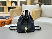 Okify Chloe Small Bracelet Backpack In Black 22x20x10.5cm - 1
