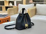 Okify Chloe Small Bracelet Backpack In Black 22x20x10.5cm - 5