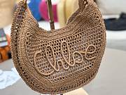 Okify Chloe Summer Banana Raffia Hobo Bag In Beige 36x21.5x2cm - 5