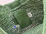 Okify Chloe Summer Banana Raffia Hobo Bag In Green 36x21.5x2cm - 6