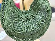 Okify Chloe Summer Banana Raffia Hobo Bag In Green 36x21.5x2cm - 3