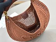 Okify Chloe Summer Banana Raffia Hobo Bag In Brown 36x21.5x2cm - 4