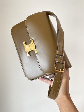 Okify Celine Triomphe Brown Bag 22x16.5x7cm 