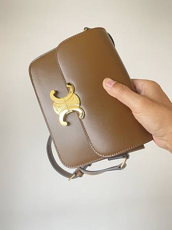 Okify Celine Triomphe Brown Bag 18.5x14x5cm 