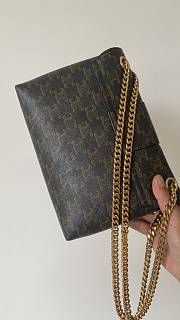 Okify Celine Victoire Bag In Triomphe Canvas 25x15x8cm  - 4