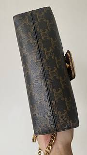 Okify Celine Victoire Bag In Triomphe Canvas 25x15x8cm  - 2