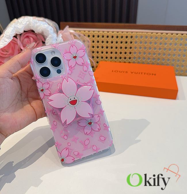 Okify Louis Vuitton Sakura Flowers Pink Phone Case  - 1