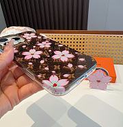 Okify Louis Vuitton Sakura Flowers Brown Phone Case  - 6