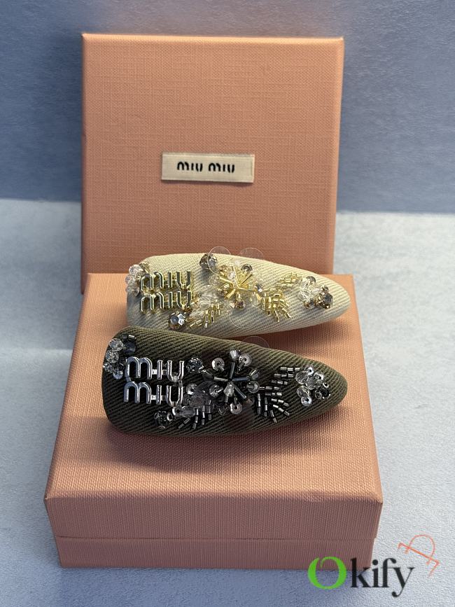 Okify MiuMiu A Pair Of Hair Clips 23521 - 1