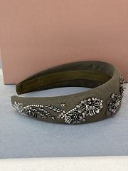 Okify MiuMiu Dark Green Headband 23522 - 3