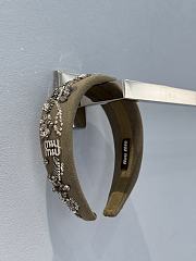 Okify MiuMiu Dark Green Headband 23522 - 6