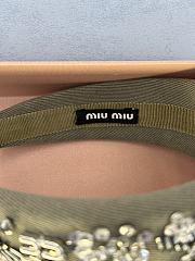 Okify MiuMiu Dark Green Headband 23522 - 2