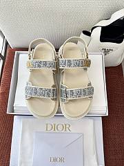 Okify Dior Dioract Oblique Light Blue Sandals EU35-41 - 1