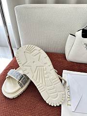 Okify Dior Dioract Oblique Light Blue Sandals EU35-41 - 2