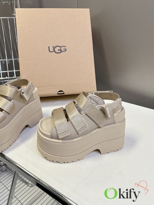 Okify UGG Beige Thick Sole Sandals EU35-40 - 1