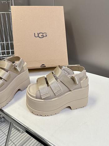 Okify UGG Beige Thick Sole Sandals EU35-40