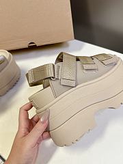 Okify UGG Beige Thick Sole Sandals EU35-40 - 4