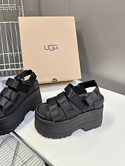 Okify UGG Black Thick Sole Sandals 11cm EU35-40 - 2