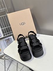 Okify UGG Black Thick Sole Sandals 11cm EU35-40 - 3