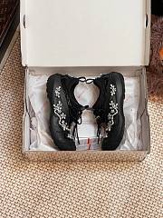 Okify Simone Rocha Crystal Flower Crocs In Black EU35-40  - 4