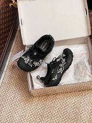 Okify Simone Rocha Crystal Flower Crocs In Black EU35-40  - 3