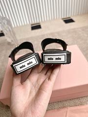 Okify MiuMiu Black Slides EU35-40 23536 - 3