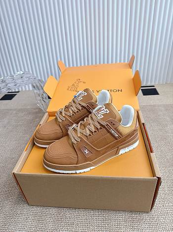 Okify Louis Vuitton Brown Sneakers EU35-45 1AHTTL 