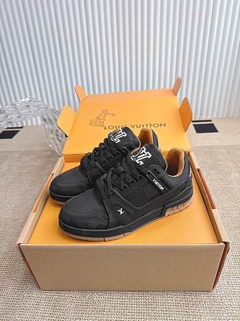 Okify Louis Vuitton Black Sneakers EU35-45 1AHTSW