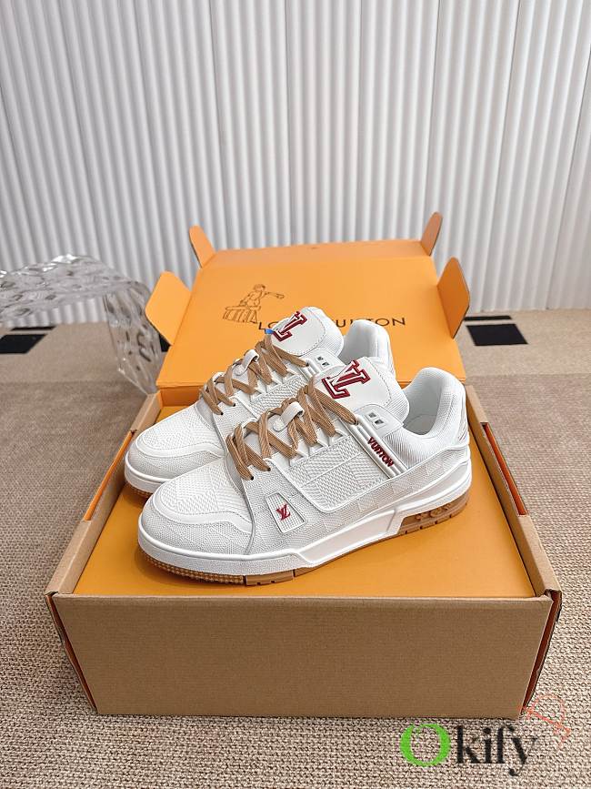 Okify Louis Vuitton White Sneakers EU35-45 1AHTSD - 1