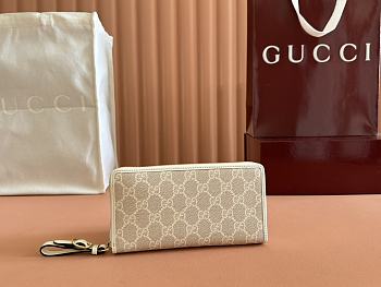 Okify Gucci Emblem Beige Wallet 19x10x2.5cm