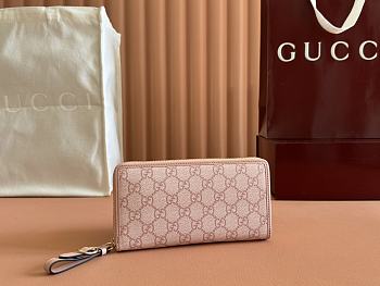 Okify Gucci Emblem Pink Wallet 19x10x2.5cm