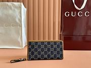 Okify Gucci Emblem Dark Blue Wallet 19x10x2.5cm - 1