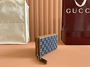 Okify Gucci Emblem Dark Blue Wallet 19x10x2.5cm - 2