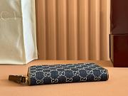 Okify Gucci Emblem Dark Blue Wallet 19x10x2.5cm - 3