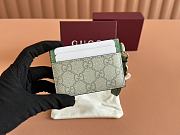 Okify Gucci Emblem Green Card Holder 10x7cm - 4