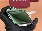 Okify Gucci Emblem Green Card Holder 10x7cm - 5
