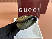 Okify Gucci Blondie Wallet In Green Suede 11x9cm  - 6