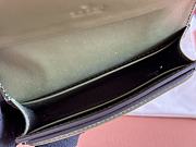 Okify Gucci Blondie Wallet In Green Suede 11x9cm  - 4