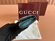 Okify Gucci Blondie Wallet In Blue Suede 11x9cm  - 6