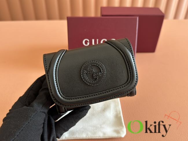 Okify Gucci Blondie Wallet In Full Black 11x9cm  - 1