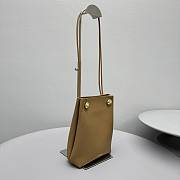 Okify Loewe Pebble Pouch Bag In Brown Oak 23x19x8cm  - 3