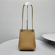 Okify Loewe Pebble Pouch Bag In Brown Oak 23x19x8cm  - 2