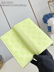 Okify Louis Vuitton Brazze Green Long Wallet M14110 10x19x2cm  - 2