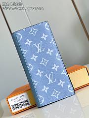 Okify Louis Vuitton Brazze Blue Long Wallet M14110 10x19x2cm  - 1