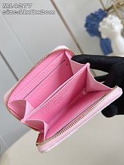 Okify Louis Vuitton Zippy Coin Denim Wallet In Pink M14277 11x8x2cm - 4