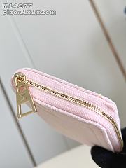 Okify Louis Vuitton Zippy Coin Denim Wallet In Pink M14277 11x8x2cm - 3