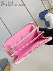 Okify Louis Vuitton Zippy Denim Long Wallet In Pink M13214 19x10x2cm  - 6