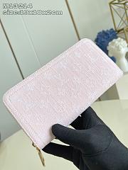 Okify Louis Vuitton Zippy Denim Long Wallet In Pink M13214 19x10x2cm  - 5