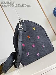 Okify Louis Vuitton Speedy 40 Bag In Denim Black And Colorfull Monogram M14136 40x26x23cm  - 6