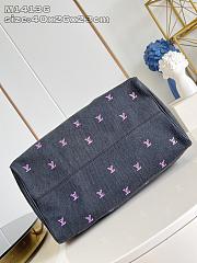 Okify Louis Vuitton Speedy 40 Bag In Denim Black And Colorfull Monogram M14136 40x26x23cm  - 5